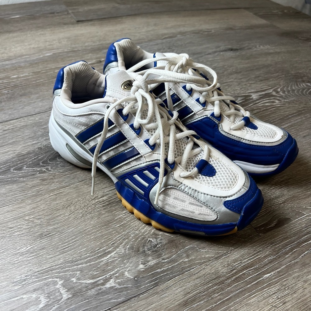 Adidas ClimaCool Adiprene Womens 8 White Blue Silver 2008 Vintage Running Shoes
